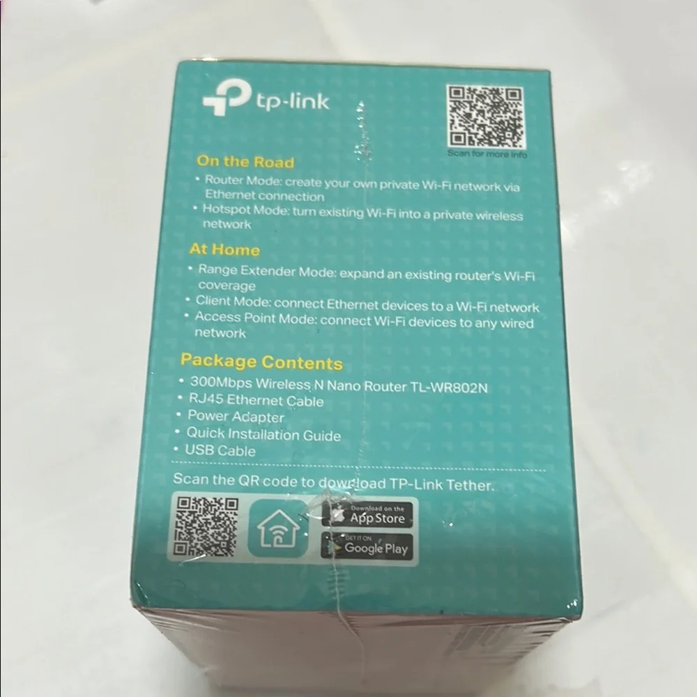 TP-Link 300Mbps Wireless Nano Router Travel ready NWT.. - Picture 3 of 9